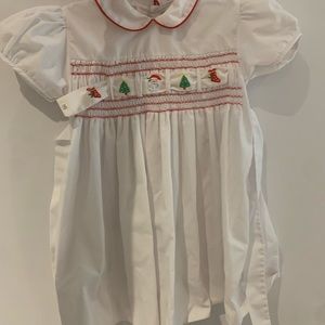 Children’s Christmas smock dress